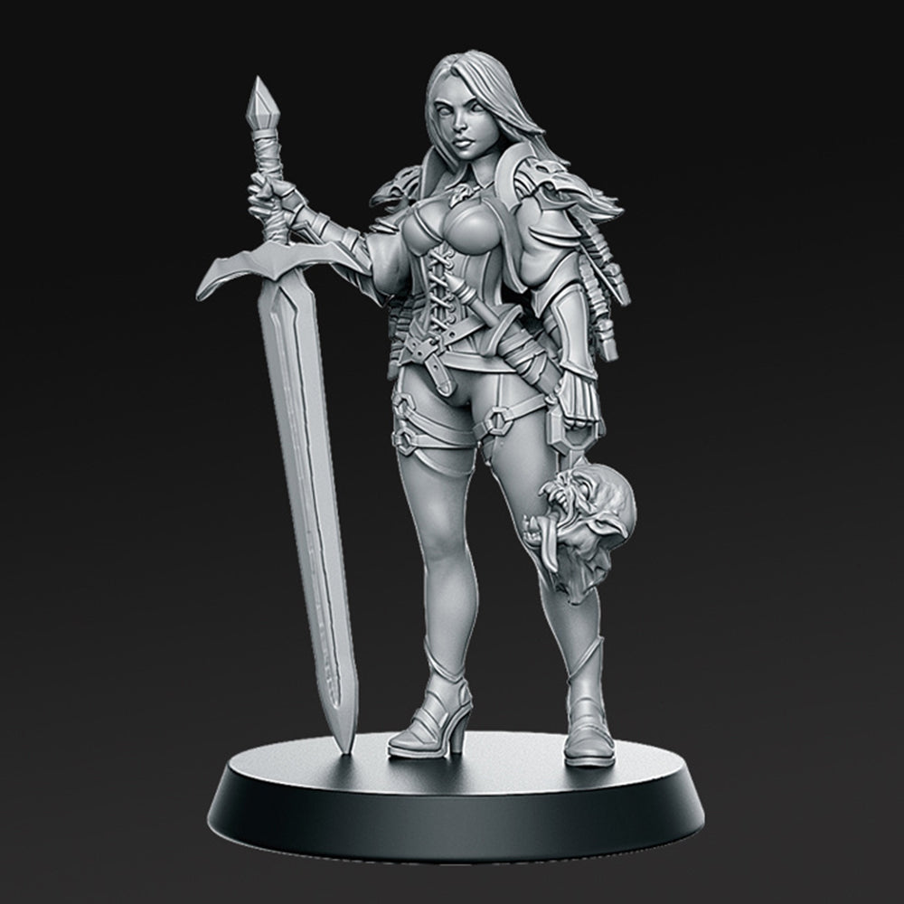 Zirila Female Monster Hunter Fantasy Minis DnD Warhammer Roleplaying RPG D&D Pinup