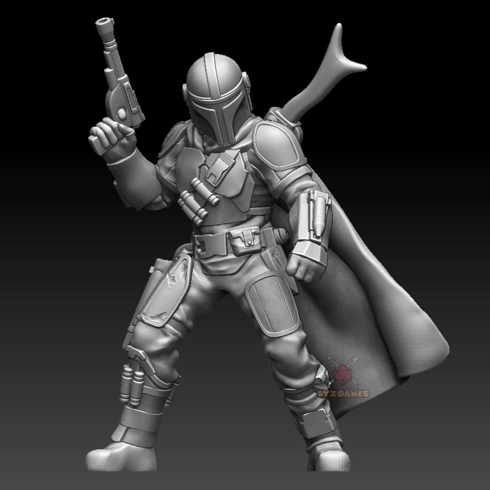 The Mandalorian (with Upgraded Beskar Armor) - SYZGames