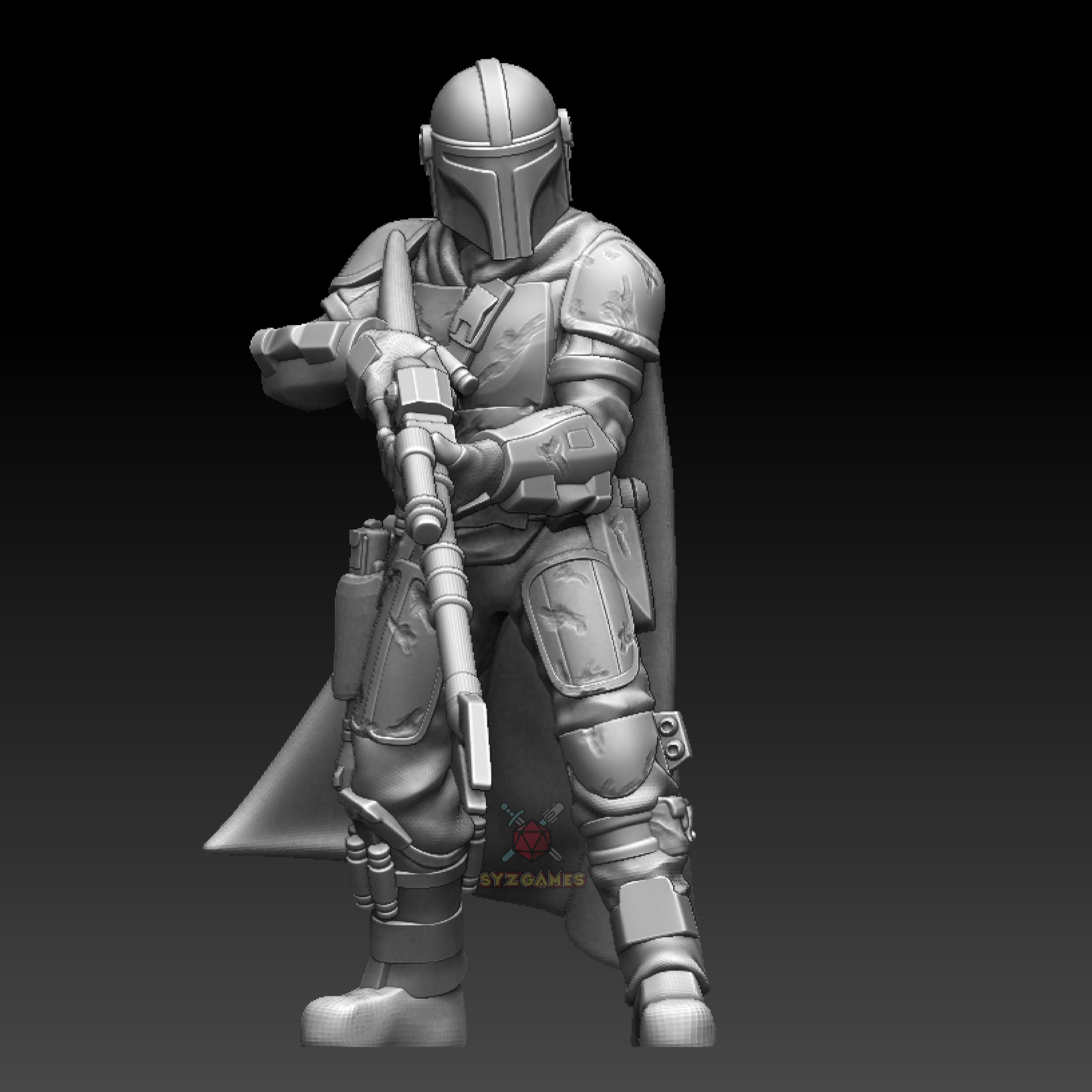 The Mandalorian with Rifle - SYZGames