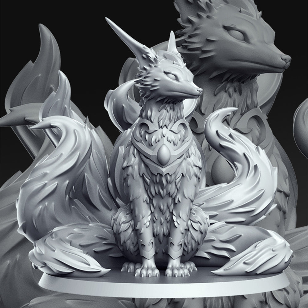 Tsune Legendray Fox Fantasy Minis DnD Warhammer Roleplaying RPG D&D