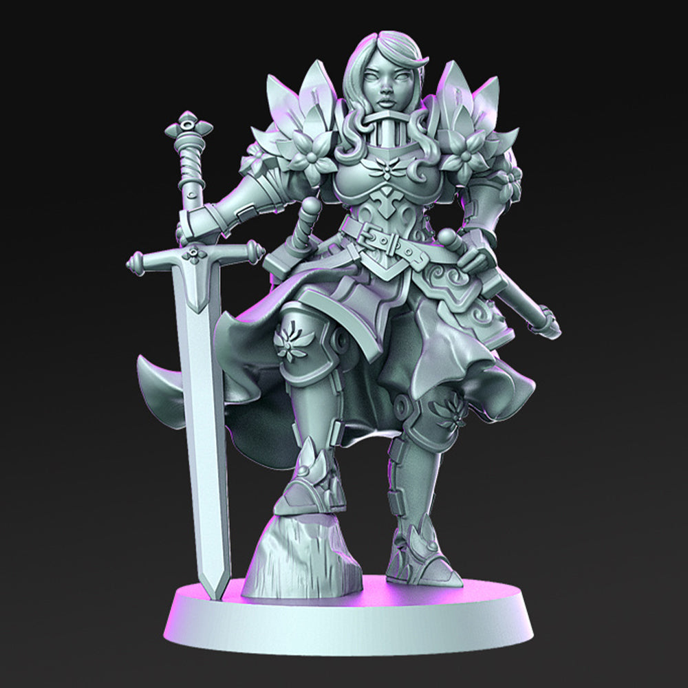 Angeline Female Paladin Fantasy Minis DnD Warhammer Roleplaying RPG D&D