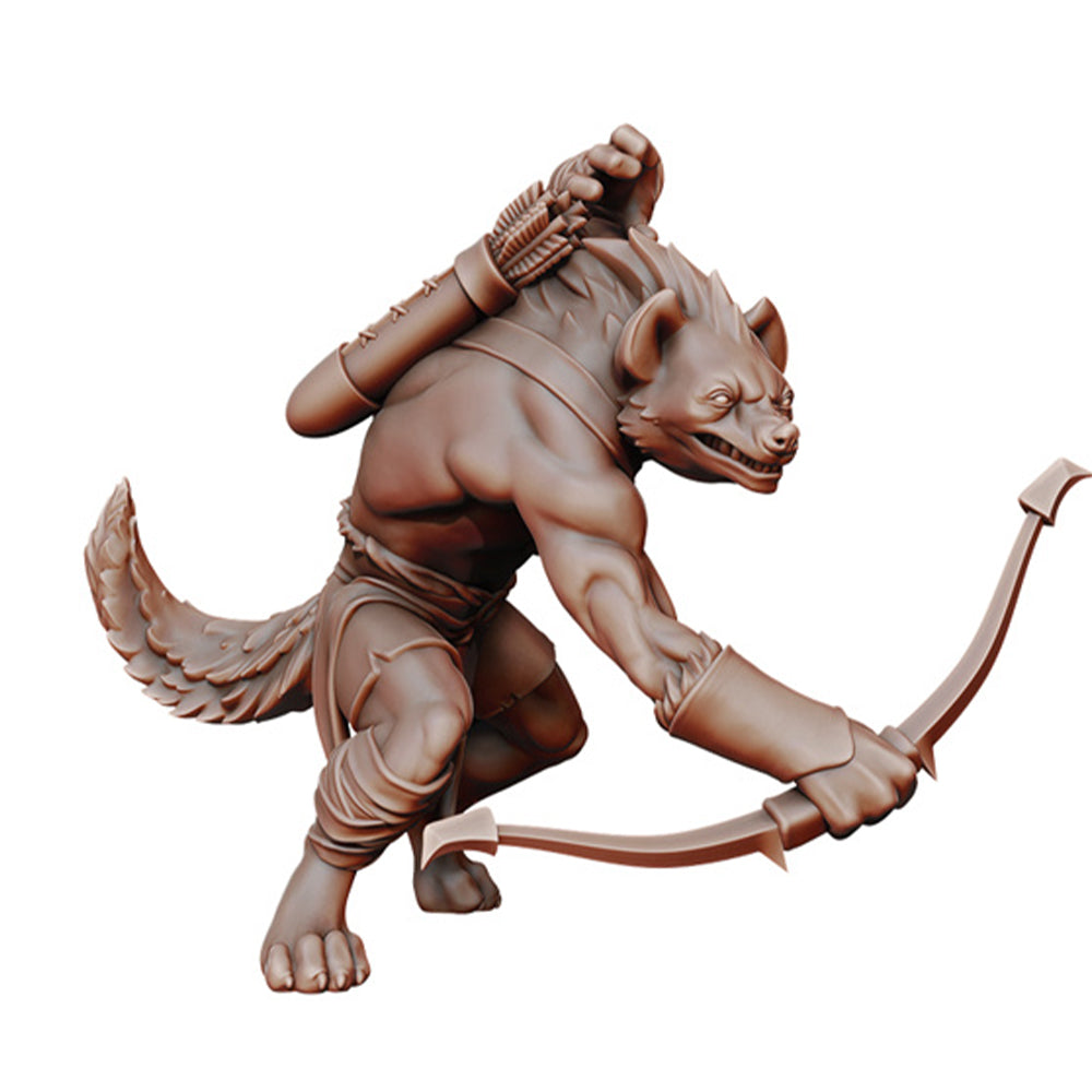 Gnoll Archer Fantasy Minis DnD Warhammer Roleplaying RPG D&D