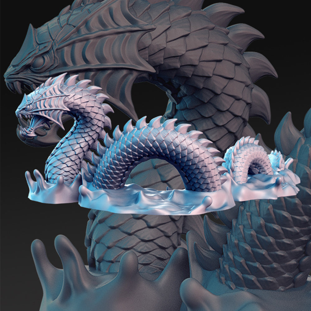Sea Serpent Fantasy Minis DnD Warhammer Roleplaying RPG D&D