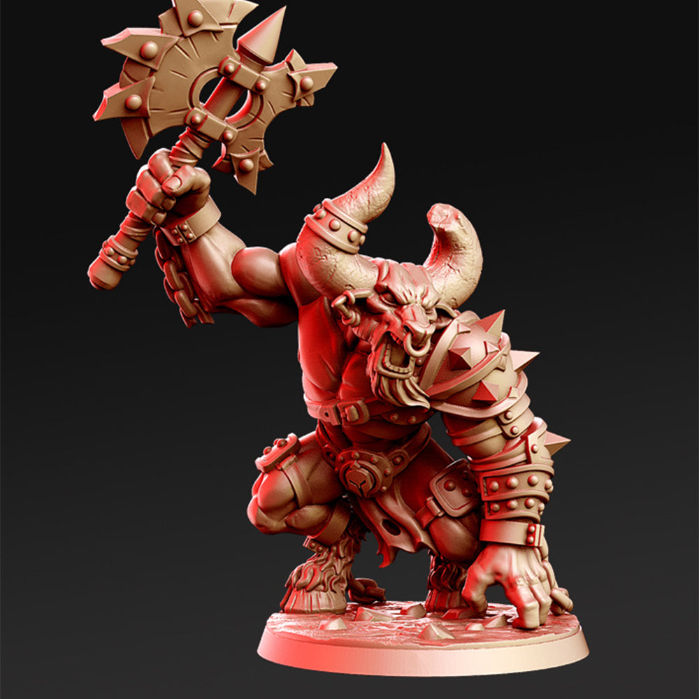 Taumachos Minotaur Gladiator Fantasy Minis DnD Warhammer Roleplaying RPG D&D