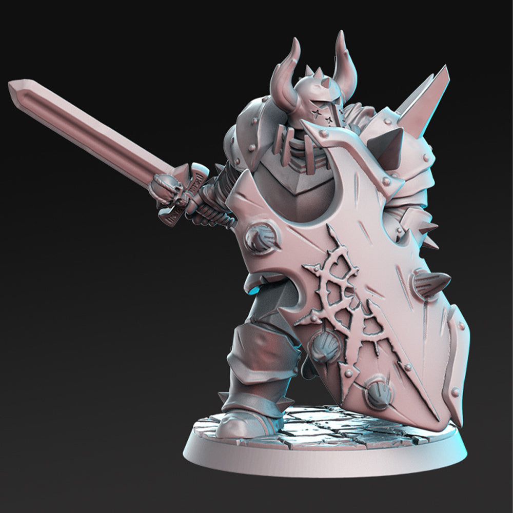 Volkor Chaos warrior Fantasy Minis DnD Warhammer Roleplaying RPG D&D