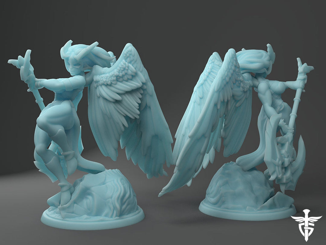 Aasimar Valkyrie Fantasy Minis DnD Warhammer Roleplaying  RPG D&D