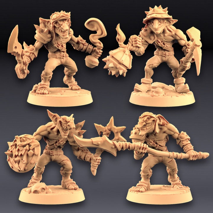 Sparksoot Goblins | 32mm or 28mm Fantasy Miniature | DnD | Tabletop Game | RPG | Artisan Guild