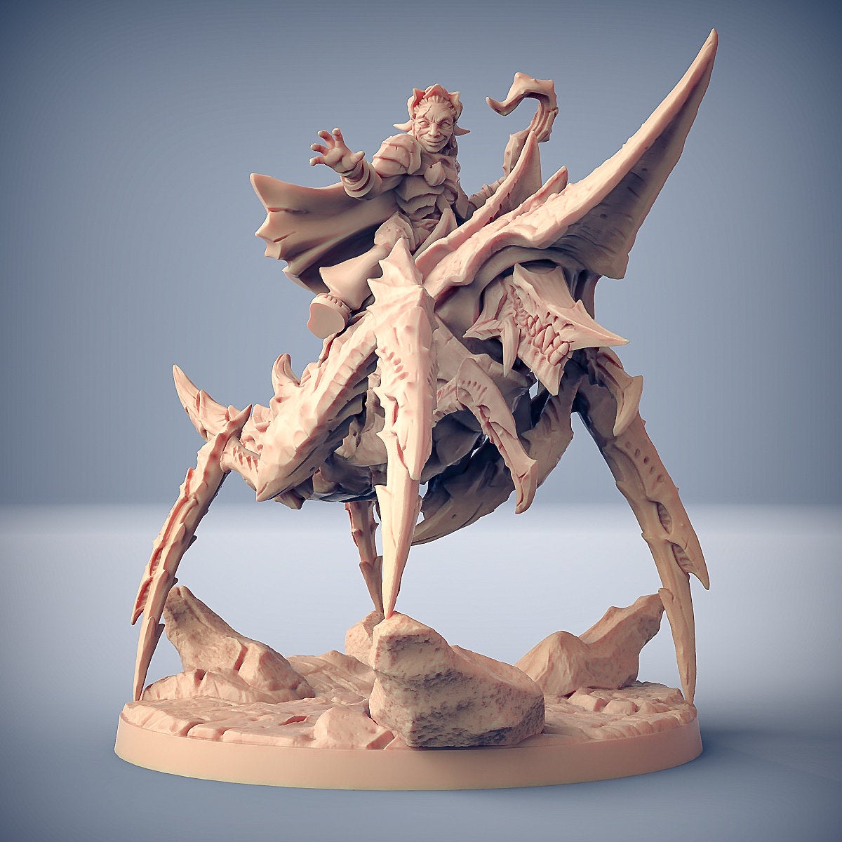 Battle-Prawn Zeek Mounted Hero Fantasy Minis DnD Warhammer Roleplaying