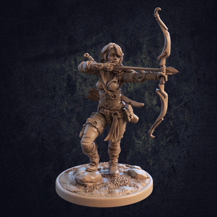 Lila and Grimpaw Dire Wolf | 32 Or 28mm Fantasy Miniature | DnD | Tabletop Game | Role Playing | Dragon Trappers Lodge