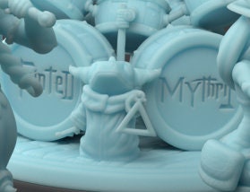 Styx the Drummer | 32mm or 28mm Fantasy Miniature | D&D | RPG | Tabletop Game | Pathfinder | Twin Goddess