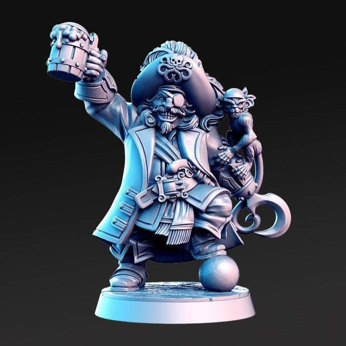 Madolff - Male Dwarf Pirate Captain