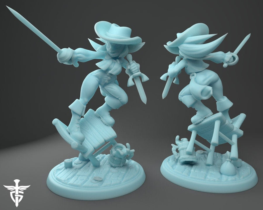 Fencer Knox Variant  | Fantasy Miniature | D&D or Warhammer | Tabletop Game | RPGs | Pathfinder | Twin Goddess