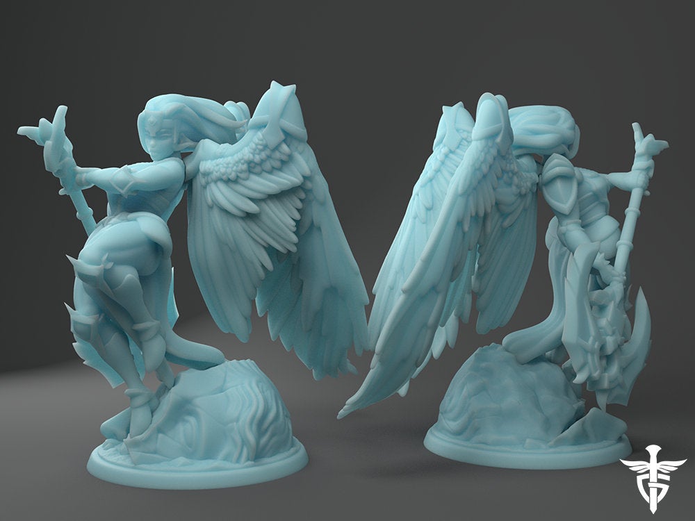 Aasimar Paladin Fantasy Minis DnD Warhammer Roleplaying  RPG D&D