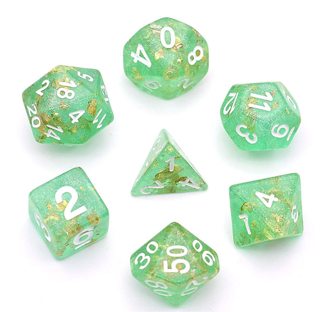 Forest Treasure Polyhedral Dice Set