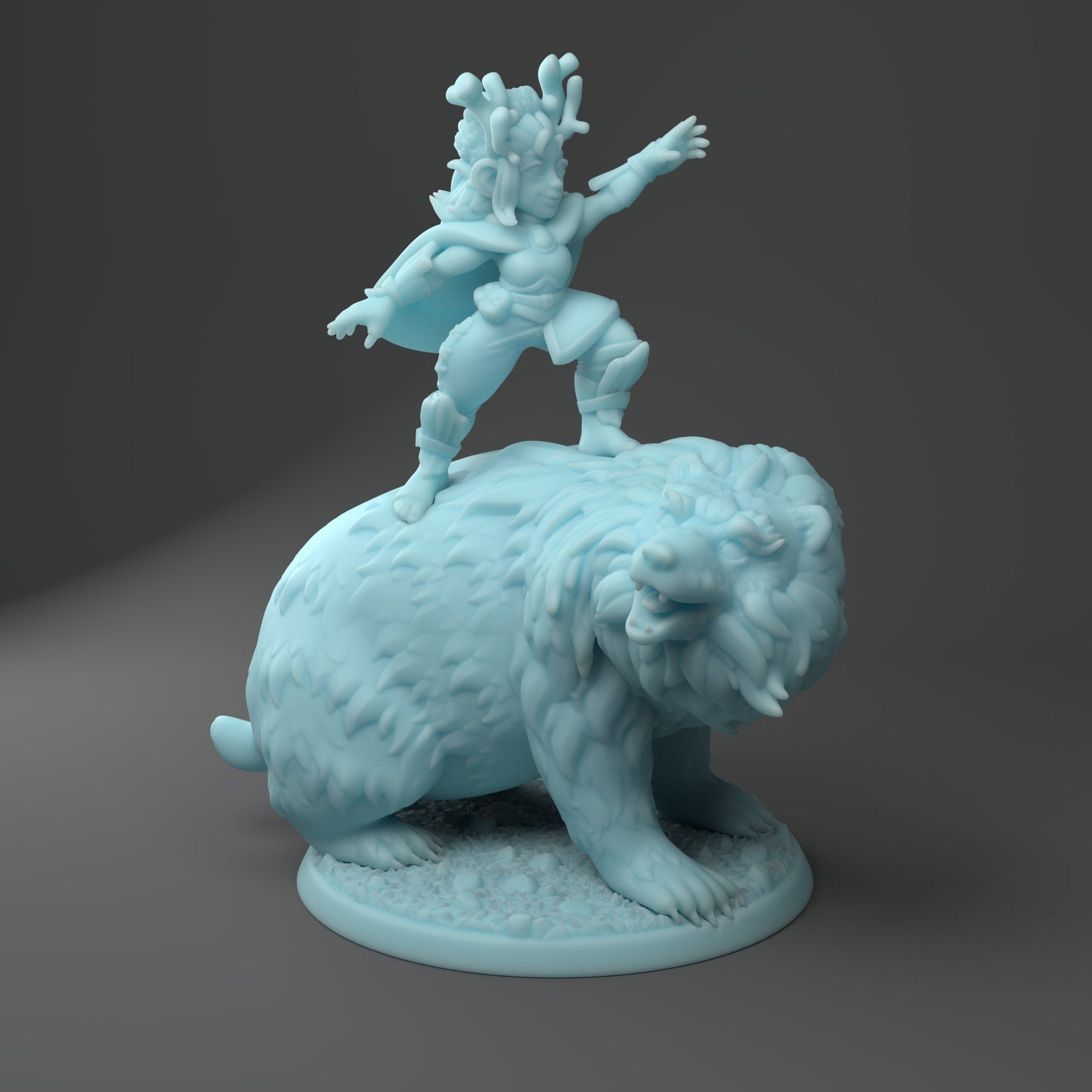 Gnome Druid and Friend Bear - SYZGames