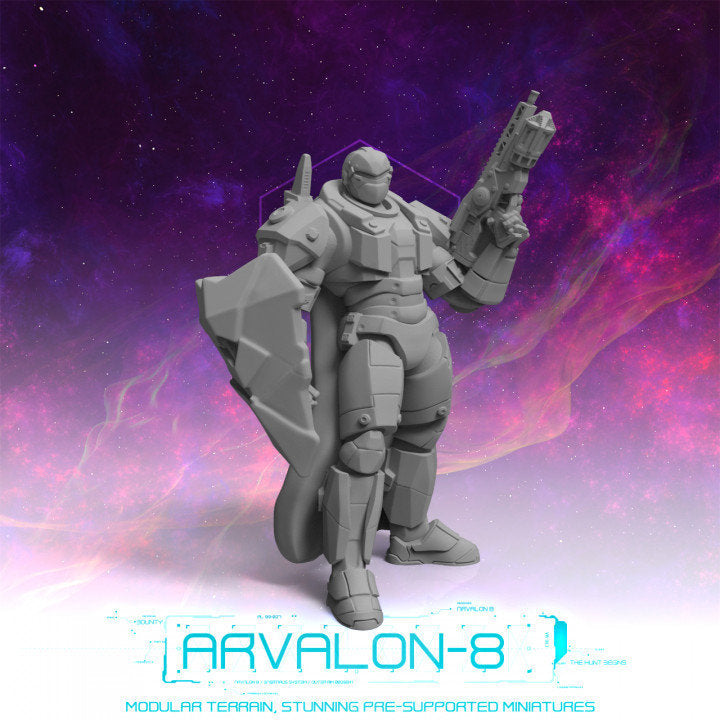 Aucord "The Shield" Arvalon-8 Sci-Fi Minis DnD Warhammer Roleplaying 