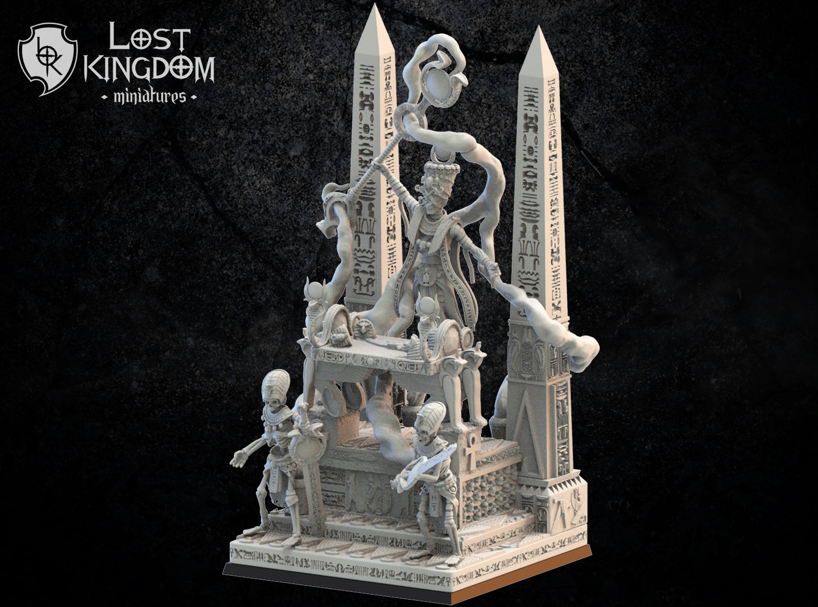 Amenophis on Canopic Altar Fantasy Minis DnD Warhammer Roleplaying RPG D&D