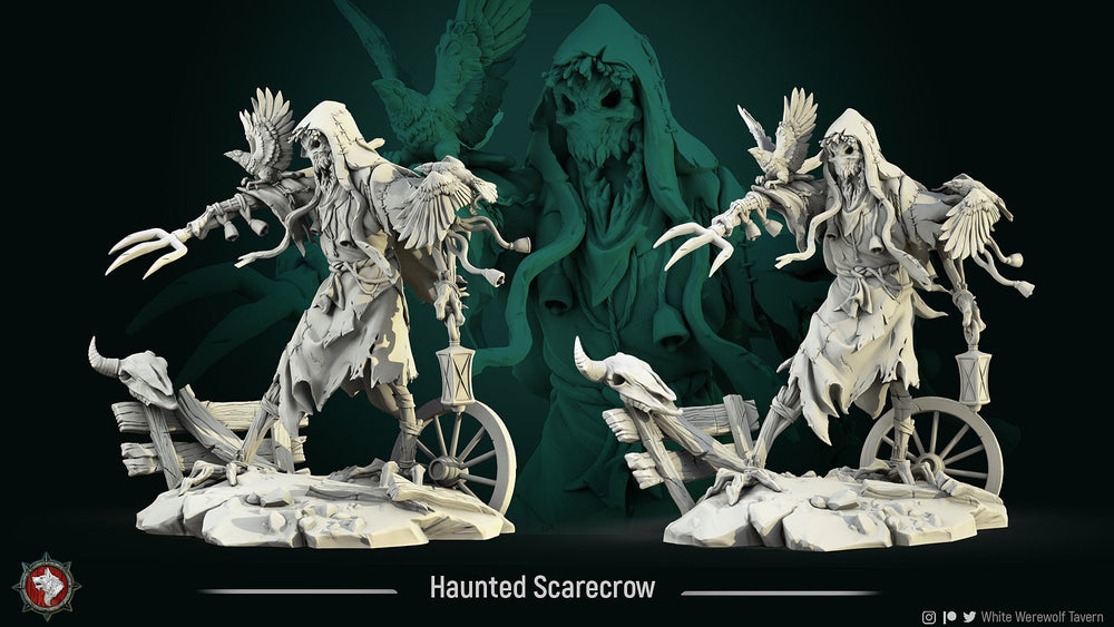 Scarecrow | Fantasy Resin Miniature | D&D or Warhammer | RPG | Tabletop Game | White Werewolf Tavern