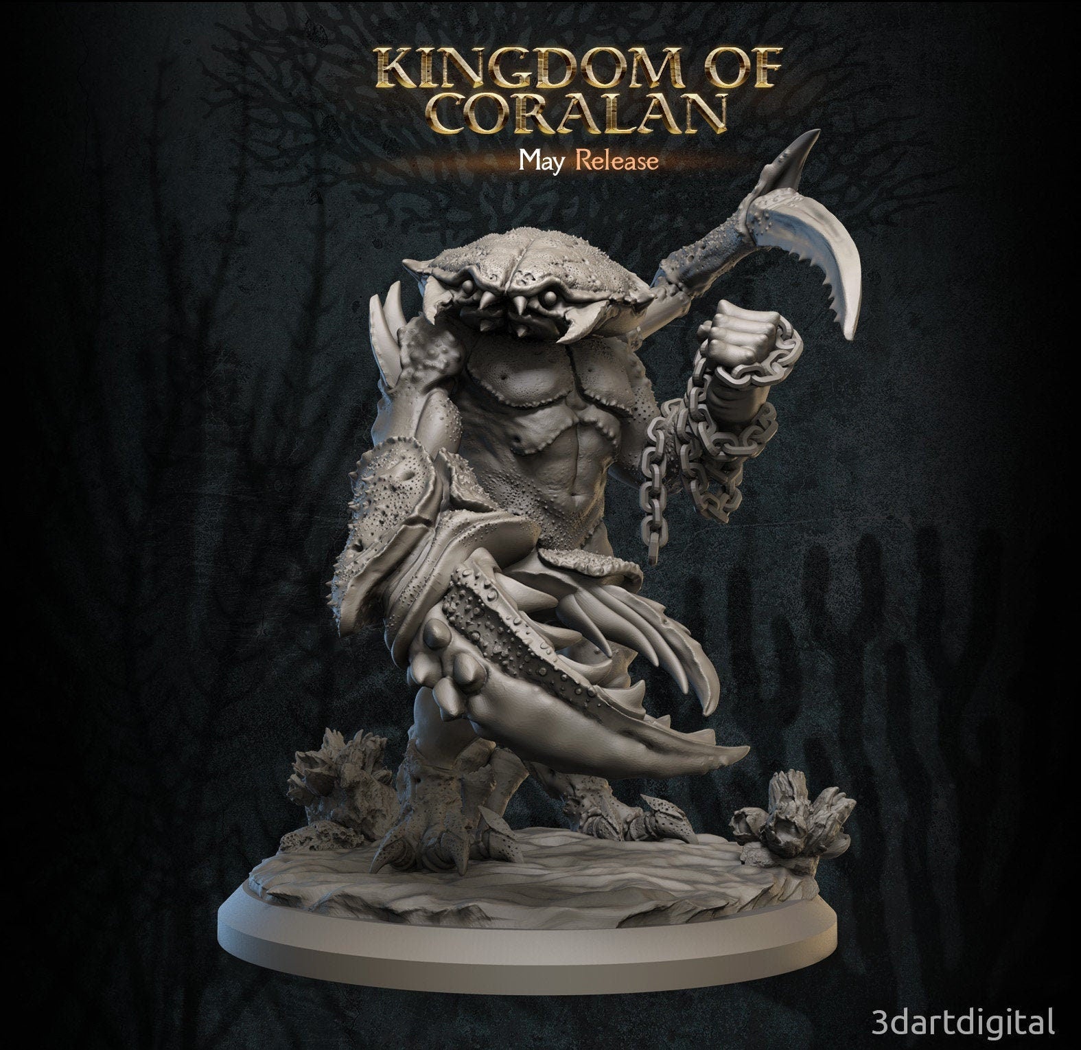 Bracyuron B | Fantasy Resin Miniature | D&D | RPG | Tabletop Game | 3Dartdigital