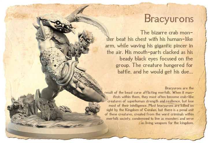 Bracyuron B | Fantasy Resin Miniature | D&D | RPG | Tabletop Game | 3Dartdigital
