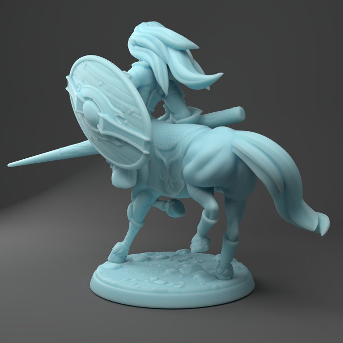 Centaur Lancer | 32mm or 28mm Fantasy Miniature | D&D | Tabletop Game | RPG | Twin Goddess