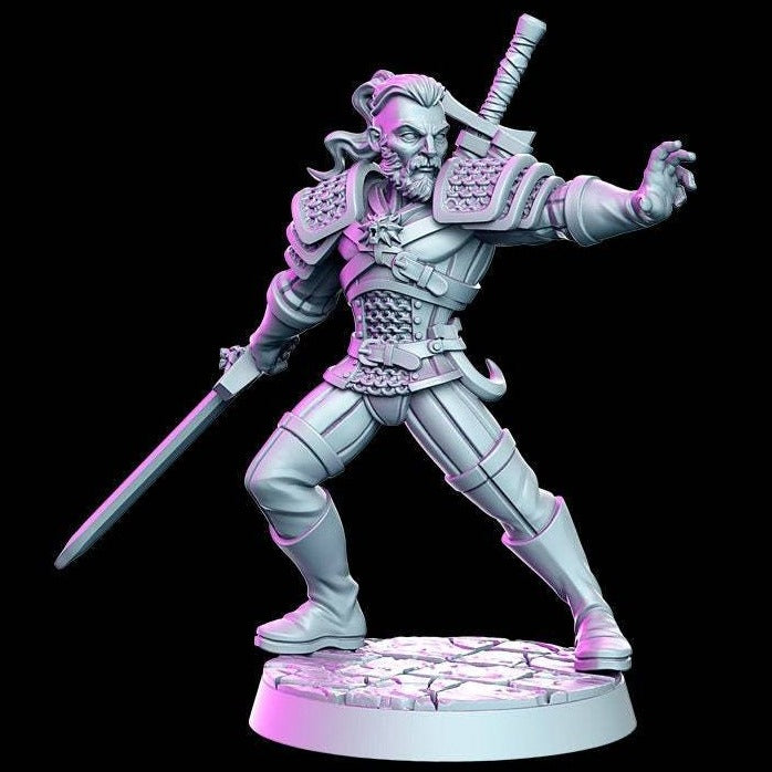 Ravhald of Giva | 32mm or 28mm Fantasy Miniature | D&D | Tabletop Games | RN Estudio
