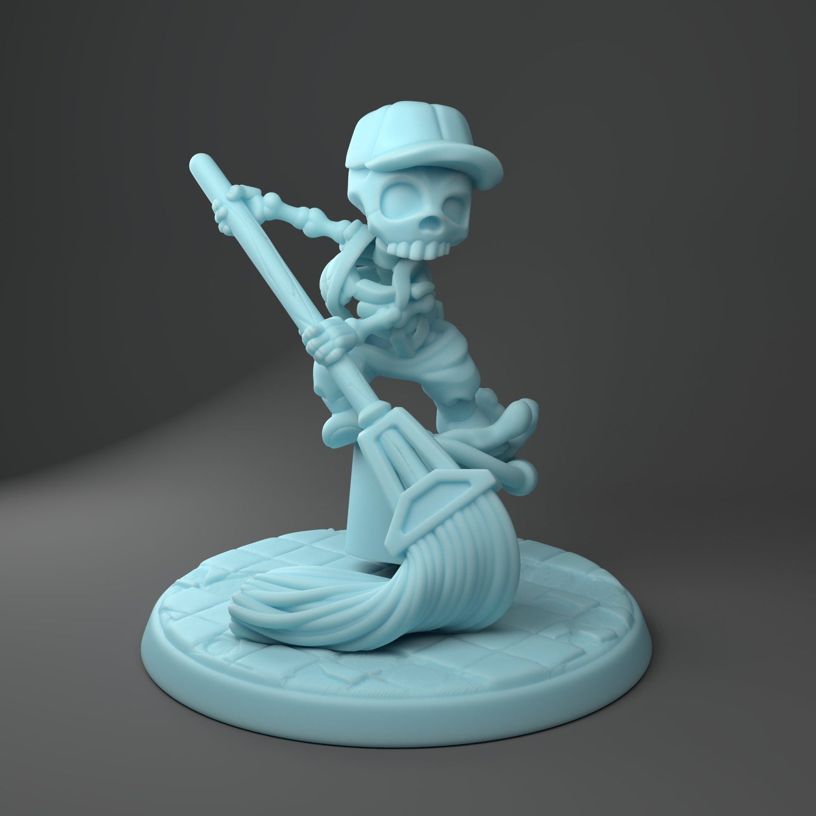 Moppy The Skeleton | Resin Fantasy Miniature | D&D | Tabletop Games | Twin Goddess