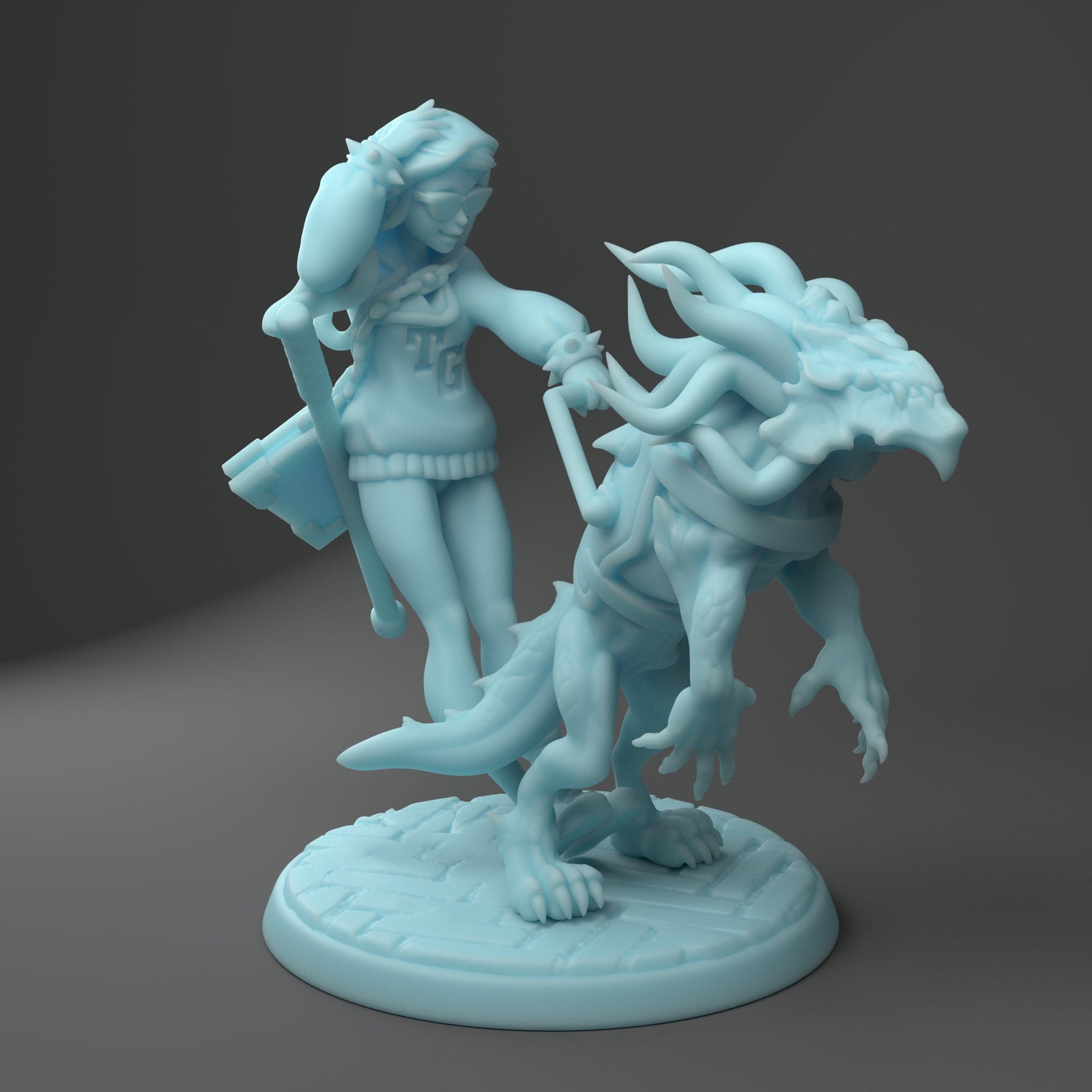 Pactof Doge Lock | Resin Fantasy Miniature | D&D | Tabletop Games | Twin Goddess