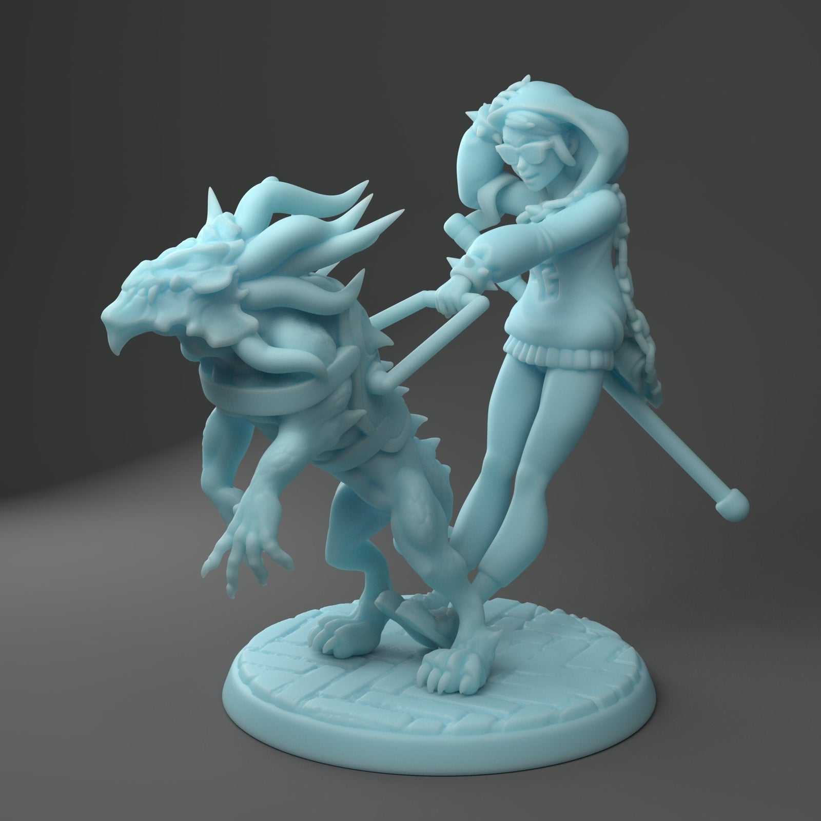 Pactof Doge Lock | Resin Fantasy Miniature | D&D | Tabletop Games | Twin Goddess