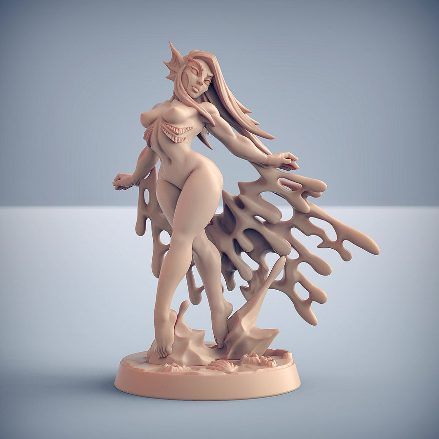 Nymphea Triton Pinup | 32mm or75mm Fantasy Miniature | DnD Miniatures | RPG | Tabletop Game | Artisan Guild