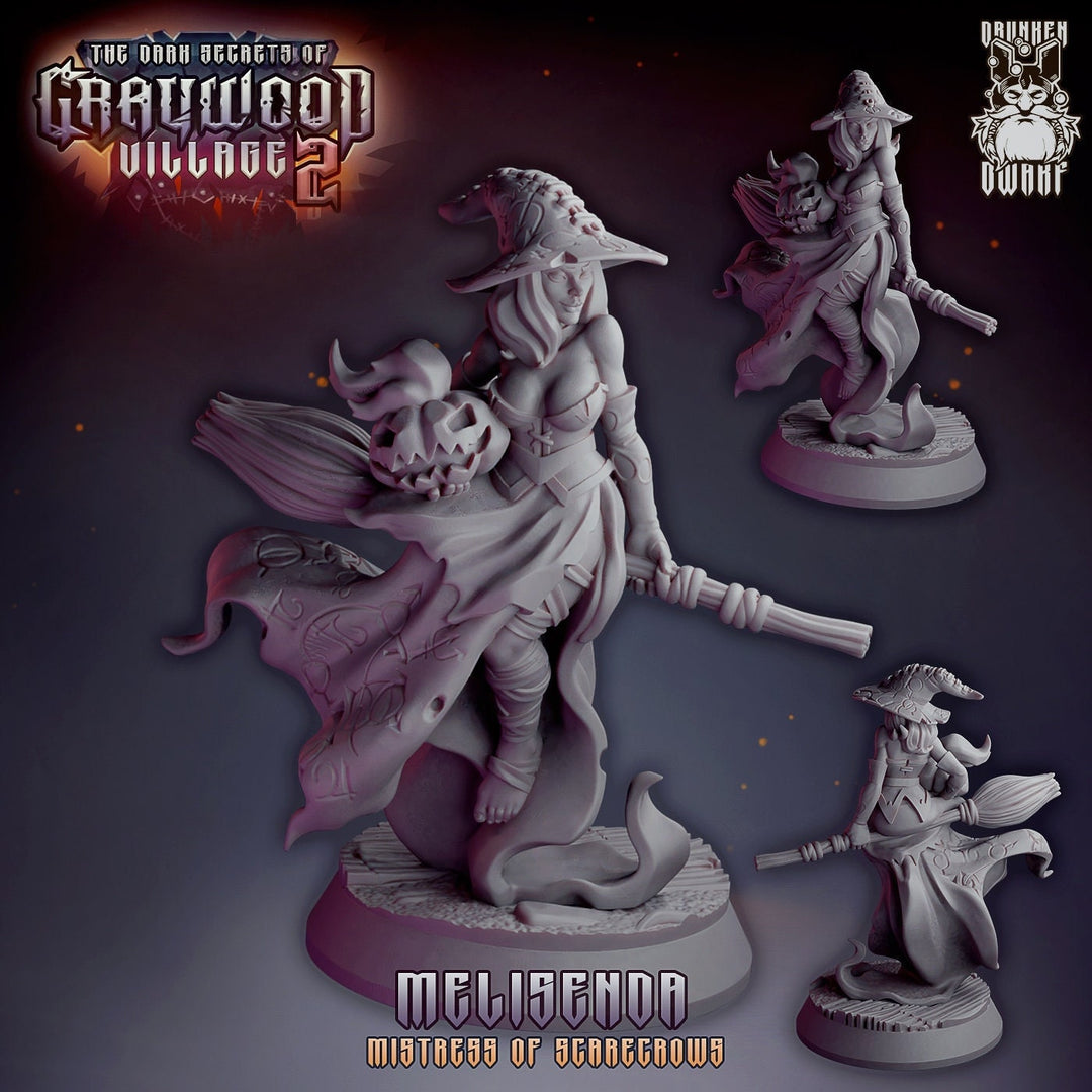 Melisenda, Lord of Scarecrow | Fantasy Resin Miniature | DnD Miniatures | RPG | Tabletop Games