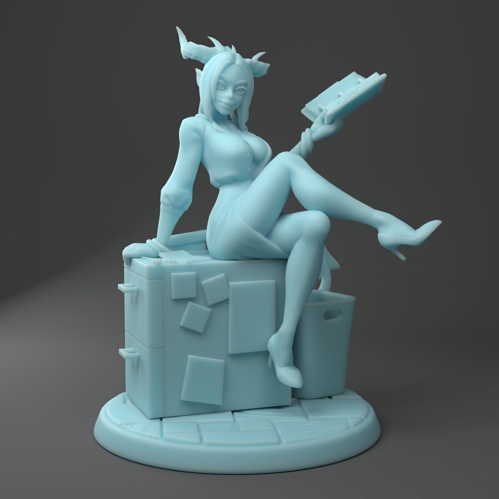 Stacy the Succubus | Fantasy Miniature | D&D | RPG | Pathfinder | Tabletop Game | Twin Goddess