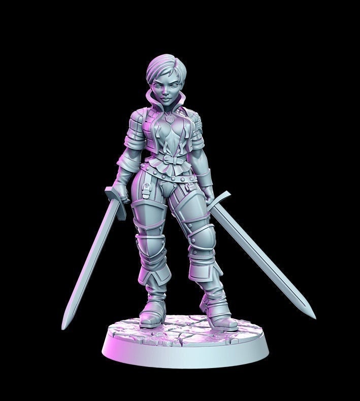 Daena |  32mm or 28mm Fantasy Miniature | DnD Miniature | Tabletop Games | RN Estudio