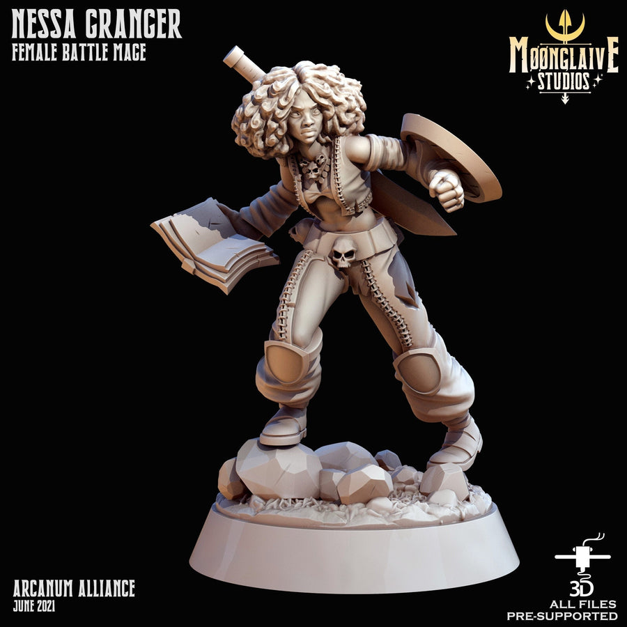 Nessa | Fantasy Resin Miniature | D&D | RPG | Tabletop Game | Moonglaive Studios