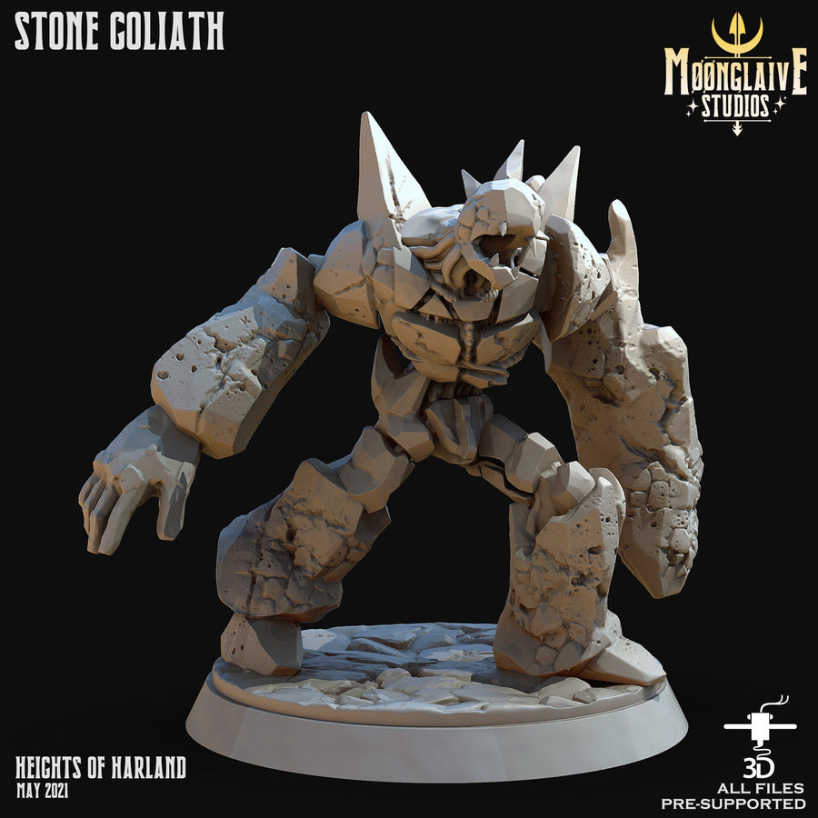 Stone Goliath | Fantasy Resin Miniature | D&D | RPG | Tabletop Game | Moonglaive Studios
