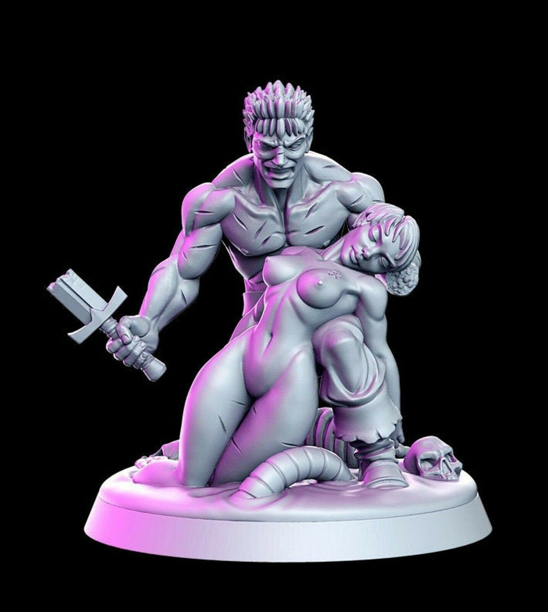 Garth and Cleto |  32mm or 28mm Fantasy Miniature | D&D | RPG | Tabletop Game | Pathfinder | RN Estudio