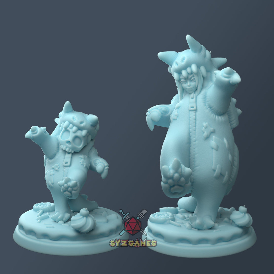 Monster, Jammie and Garry | Resin Fantasy Miniature | DnD Miniature | Tabletop Games | Twin Goddess