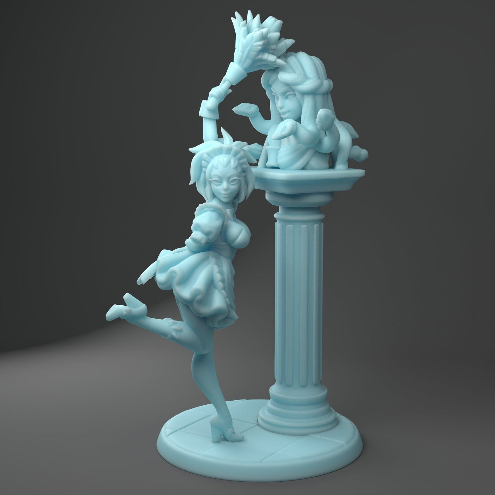 ZombieTops | Resin Fantasy Miniature | DnD Miniature | Tabletop Games | Twin Goddess