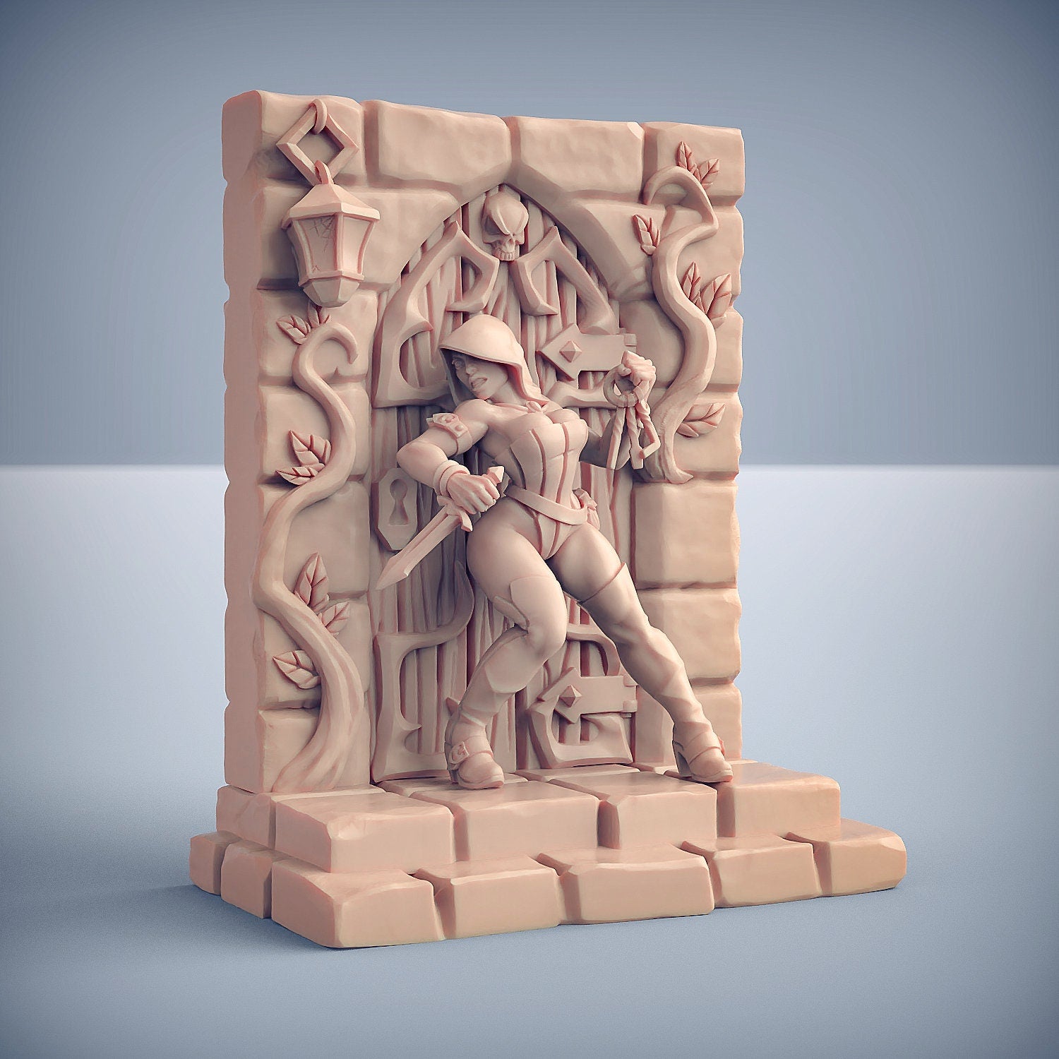 Adriana Thief Pinup | 32mm or 28mm Fantasy Miniature | DnD Miniatures | RPG | Tabletop Game | Artisan Guild