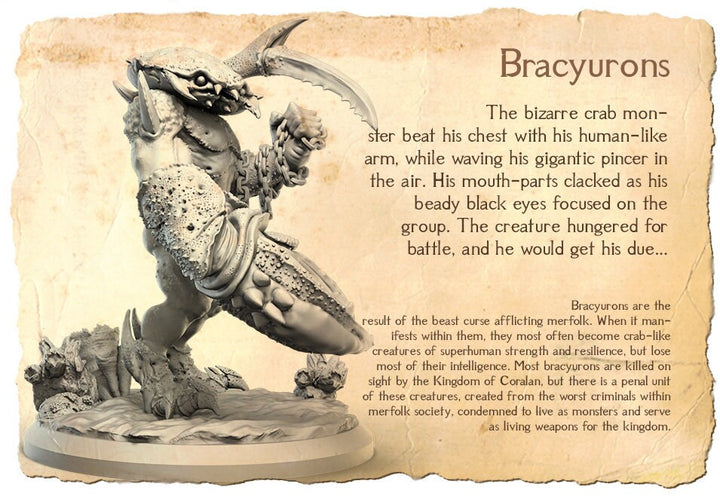 Bracyuron A | Fantasy Resin Miniature | D&D | RPG | Tabletop Game | 3Dartdigital