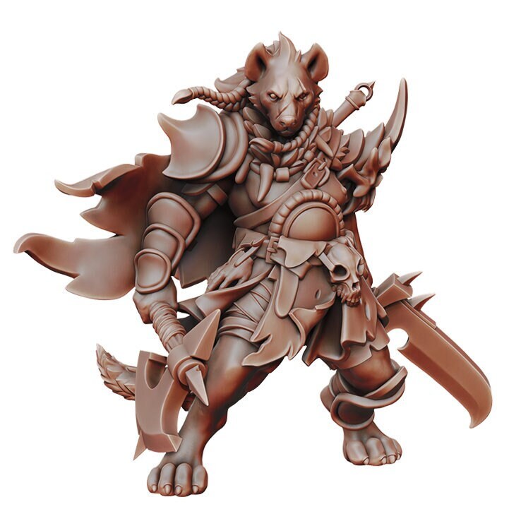 Gnoll Matriarch | Fantasy Miniature | Dungeons and Dragons | DND | Tabletop Game | RPG | Pathfinder |  Manuel Boria