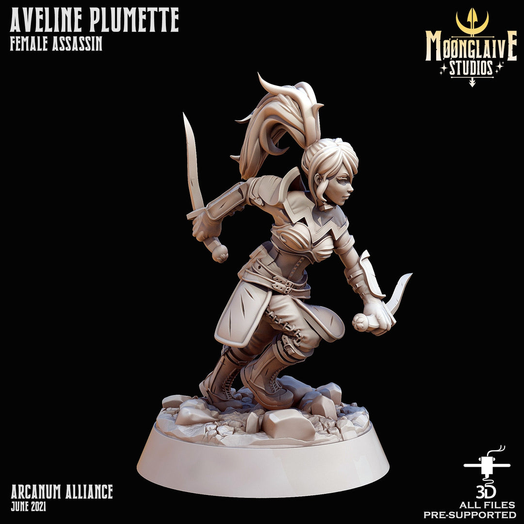 Aveline | Fantasy Resin Miniature | D&D | RPG | Tabletop Game | Moonglaive Studios