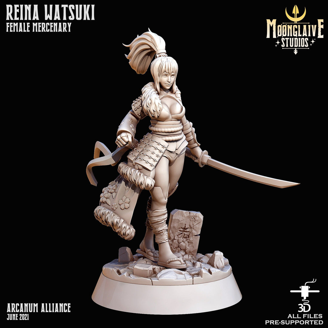 Reina | Fantasy Resin Miniature | DnD Miniature | RPG | Tabletop Game | Moonglaive Studios