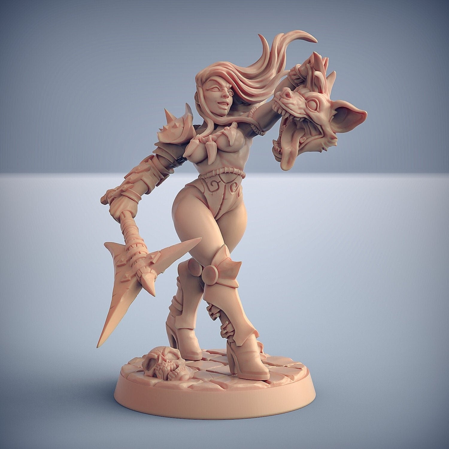 Perris Gnollslayer | 32mm or75mm Fantasy Miniature | DnD Miniatures | RPG | Tabletop Game | Artisan Guild