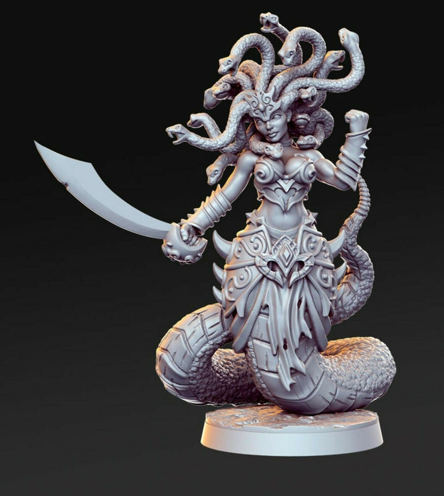 Medusa | Fantasy Resin Miniature | D&D | Tabletop Games | RN Estudio