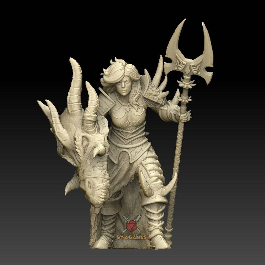 Dragon Huntress | Fantasy Resin Miniature | DnD Miniatures | RPG | Tabletop