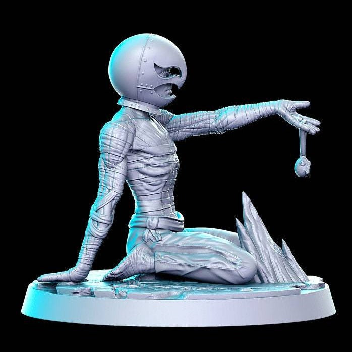 Femrill, Ascending Knight | 32mm or 28mm Fantasy Miniature | Dungeons & Dragons | Pathfinder | RPG | Tabletop | RN Estudio