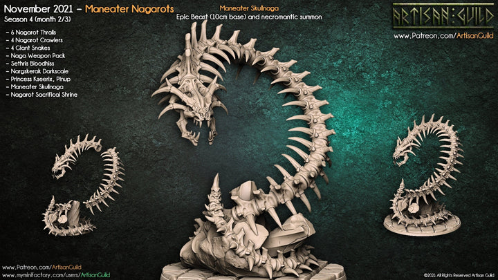 Maneater Skullnaga | AMAZONS | Fantasy Miniature | D&D | Tabletop Game | RPG | Artisan Guild