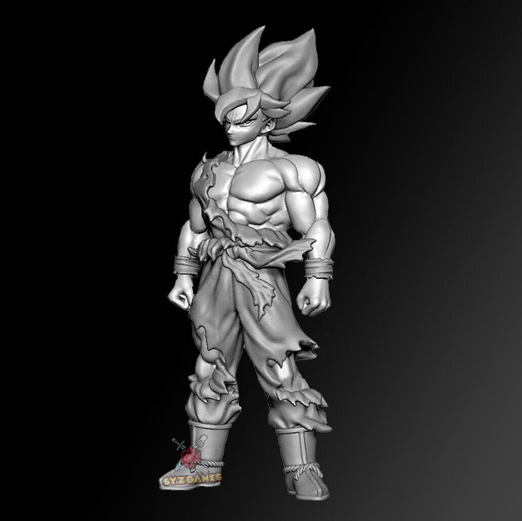 Goku SSJ | Fantasy Resin Miniature | DnD Miniatures | RPG | Tabletop Game | Dragon Ball