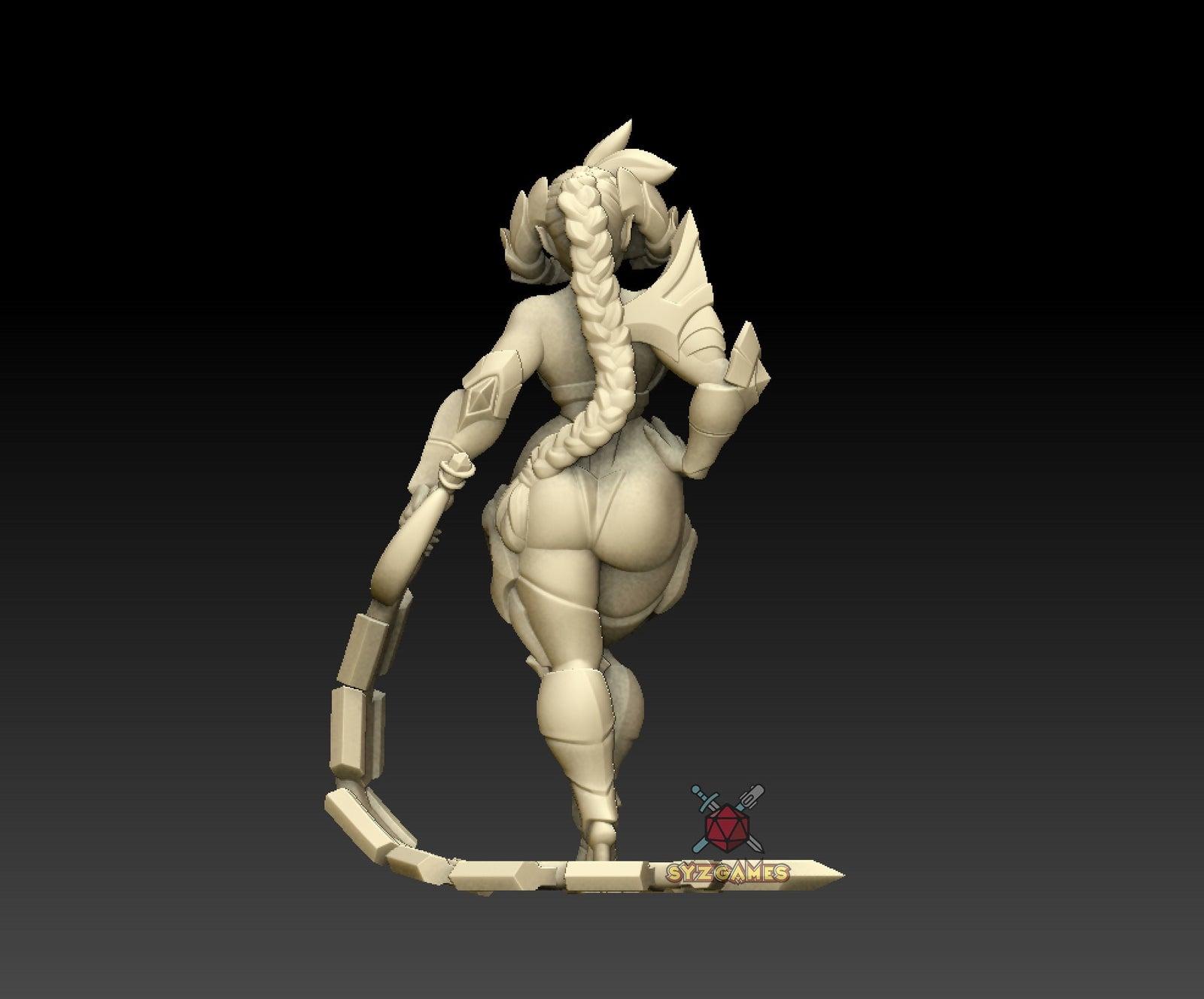 Waverendor - Dark Dragon Goddess | Fantasy Miniature | D&D | Tabletop | Twin Goddess